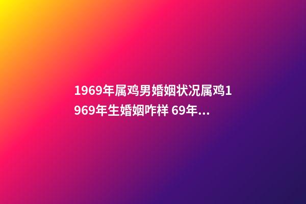 1969年属鸡男婚姻状况属鸡1969年生婚姻咋样 69年属鸡男有几段婚姻-第1张-观点-玄机派